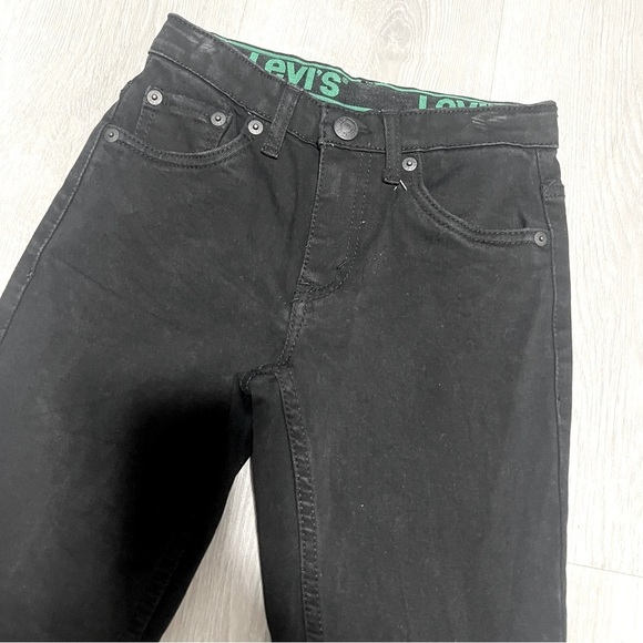 Levi’s 511 Slim Fit Eco Performance Boys Black Jeans Size 7 X Regular Adj Waist - Picture 3 of 11